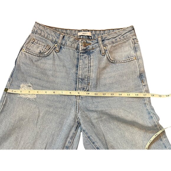 Forever 21 Womens Distressed High-Waisted Light Wash Jeans Size 24 - Picture 5 of 10